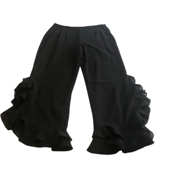 Appraisal Pants - Appraisal Wide Leg Ruffled Pants Womens Size 10